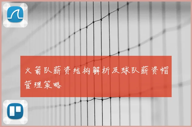 火箭队薪资结构解析及球队薪资帽管理策略